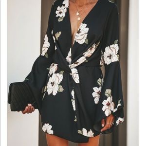 Floral twist dress